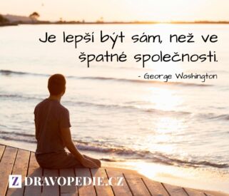Je lepší být sám, než ve špatné společnosti.