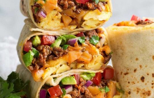 Raňajkové Burrito recept
