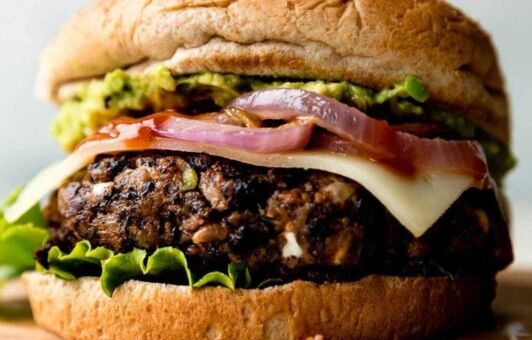 Veganský burger z černých fazolí recept