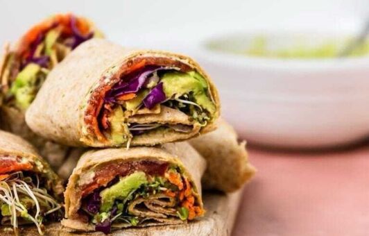 Edamame hummus wrap recept