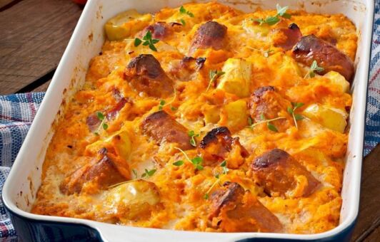 Syrové hovädzie mäso Enchilada recept