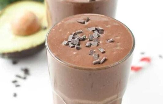 Čokoládovo-avokádové smoothie recept