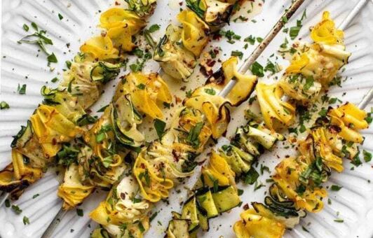 Grilované cuketové špízy recept