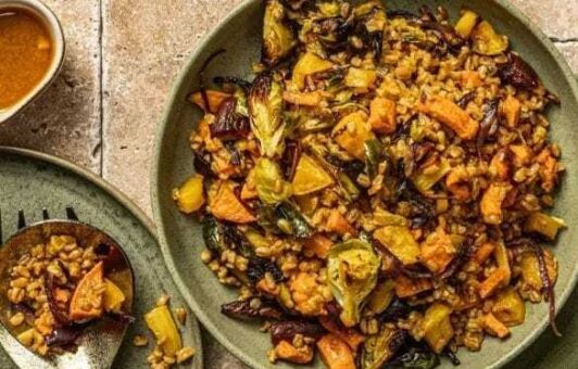 Farro šalát s cviklou a mrkvou recept