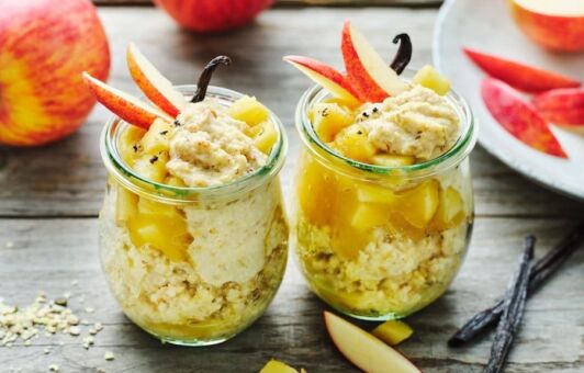 MorgenStund s jablčným pyré a vanilkou recept