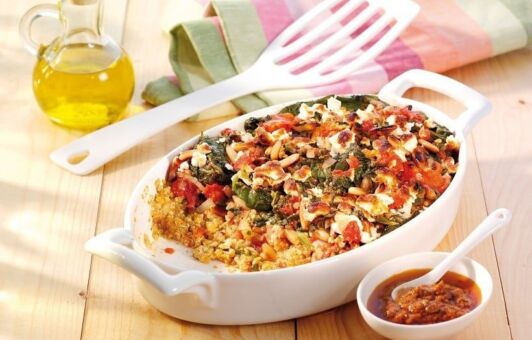 Stredomorský špenátový nákyp recept