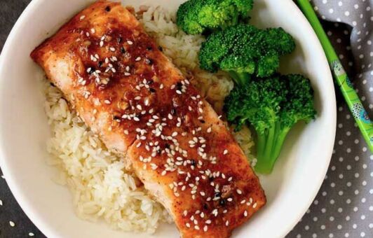 Teriyaki losos recept