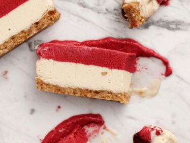 Malinovo-vegánsky cheesecake