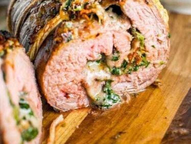 Plnený steak z tuniaka