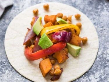 Cícerovo-tekvicové fajitas